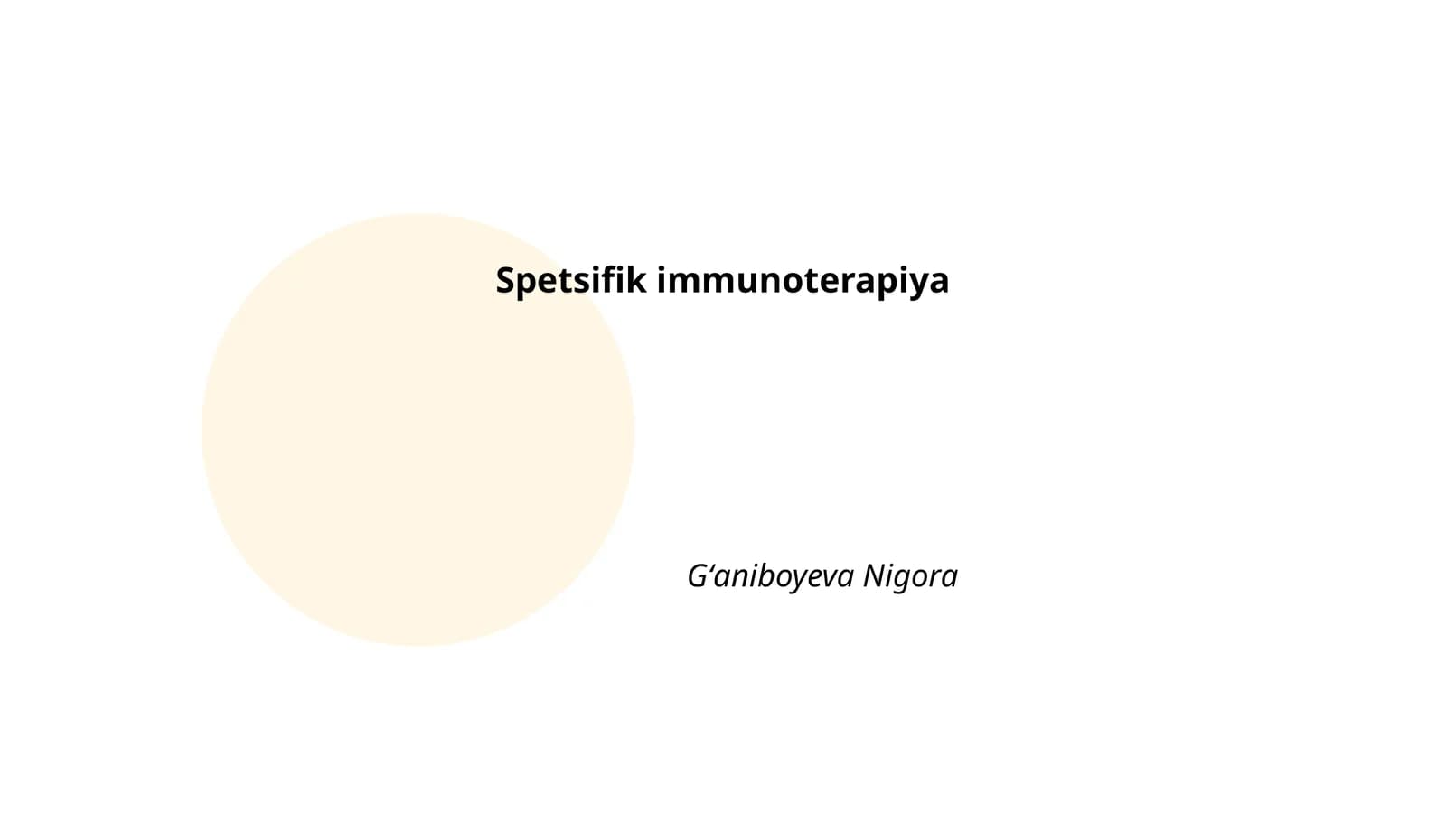 Maxsus immunoterapiya