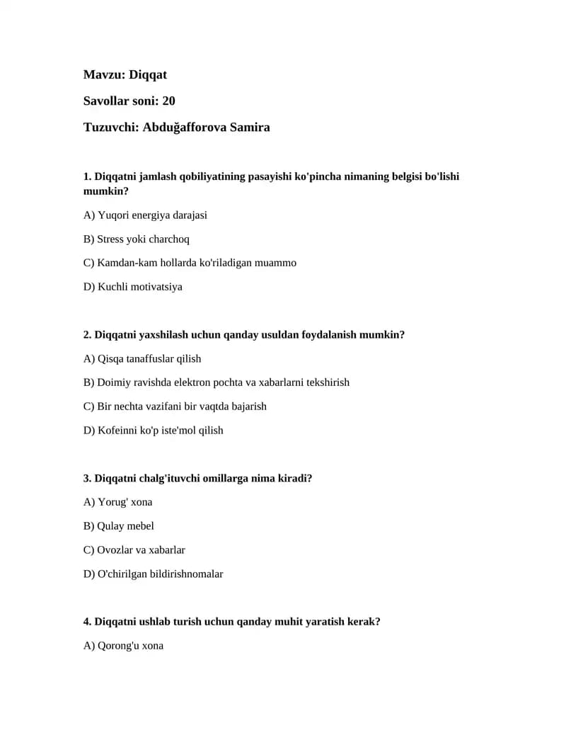 Diqqat