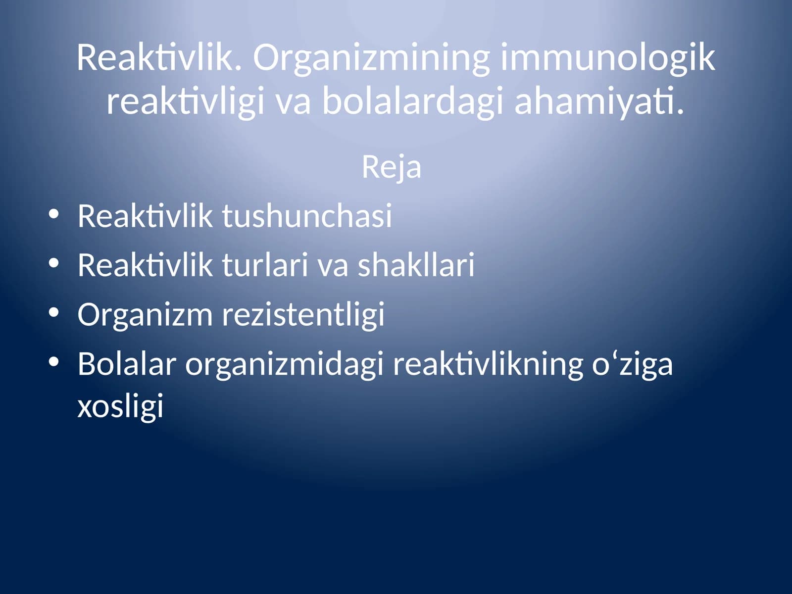 Reaktivlik