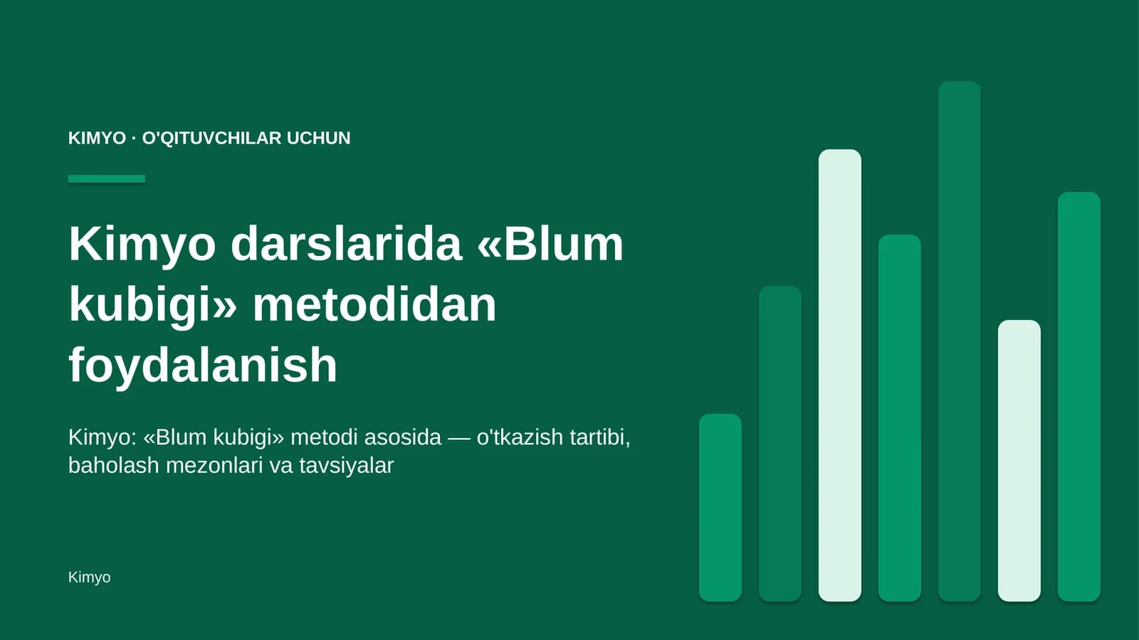 kimyo darslarida blum kubigi metodidan foydalanish 4424
