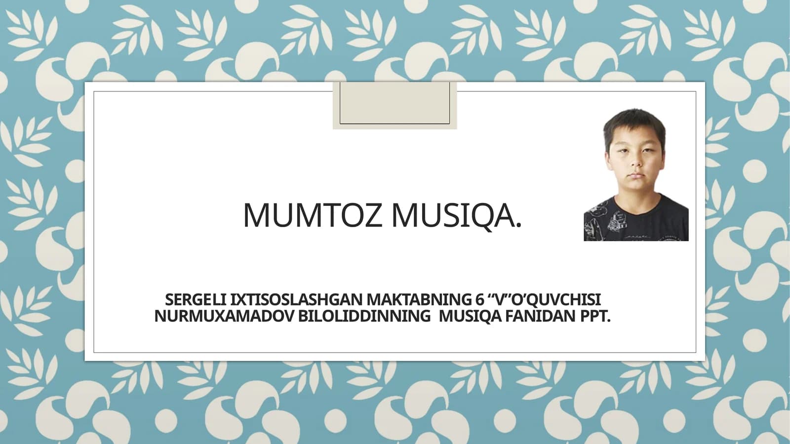 O’zbek mumtoz musiqa xazinasi va uning xususiyatlari