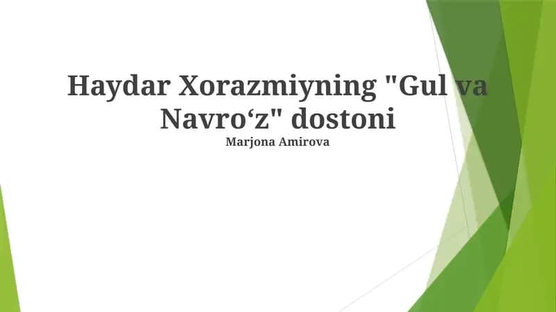 Gul va Navro'z