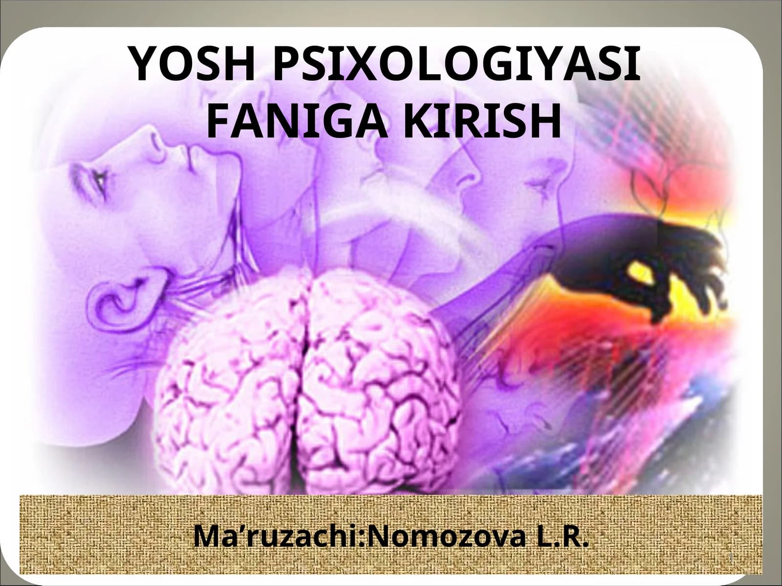 YOSHPSIXOLOGIYASIFANIGA KIRISH