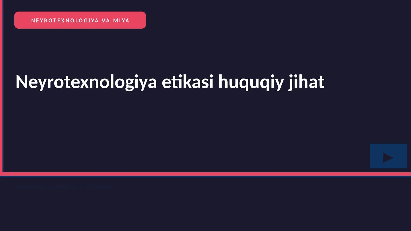 NEYROTEXNOLOGIYA VA MIYA