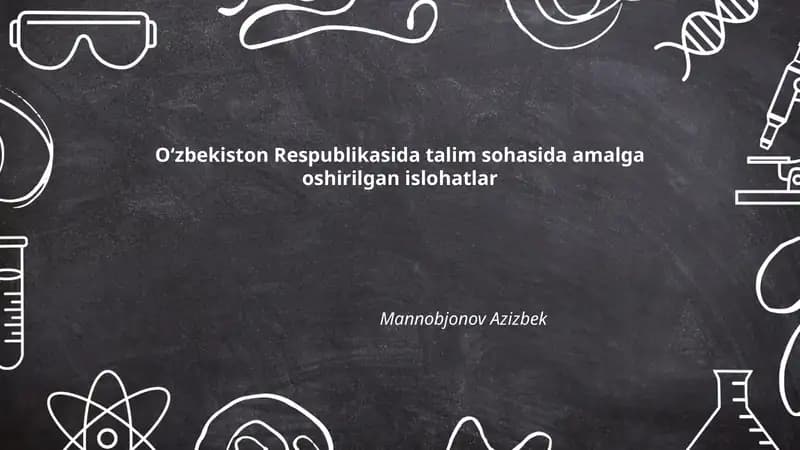 Umumta'lim maktablarida ta'lim sifatini oshirish islohi