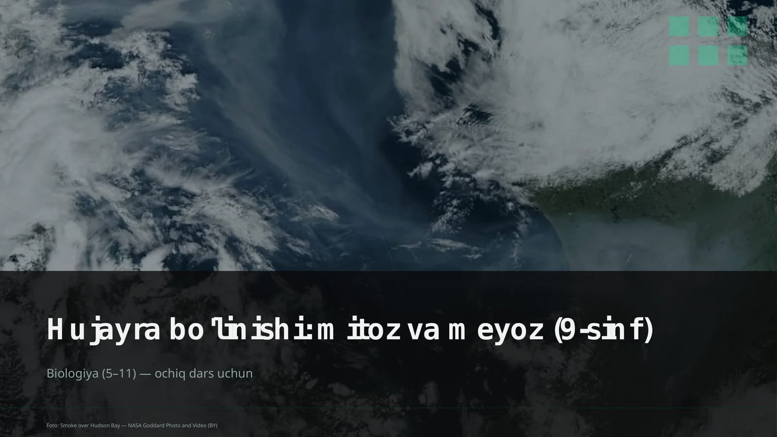 Hujayra bo'linishi: mitoz va meyoz (9-sinf)