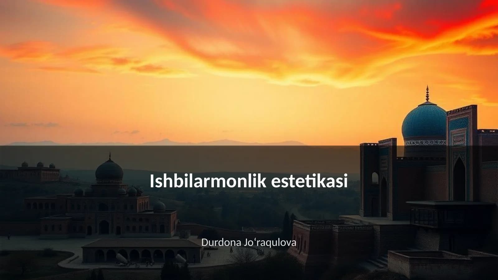 Ishbilarmonlik estetikasi