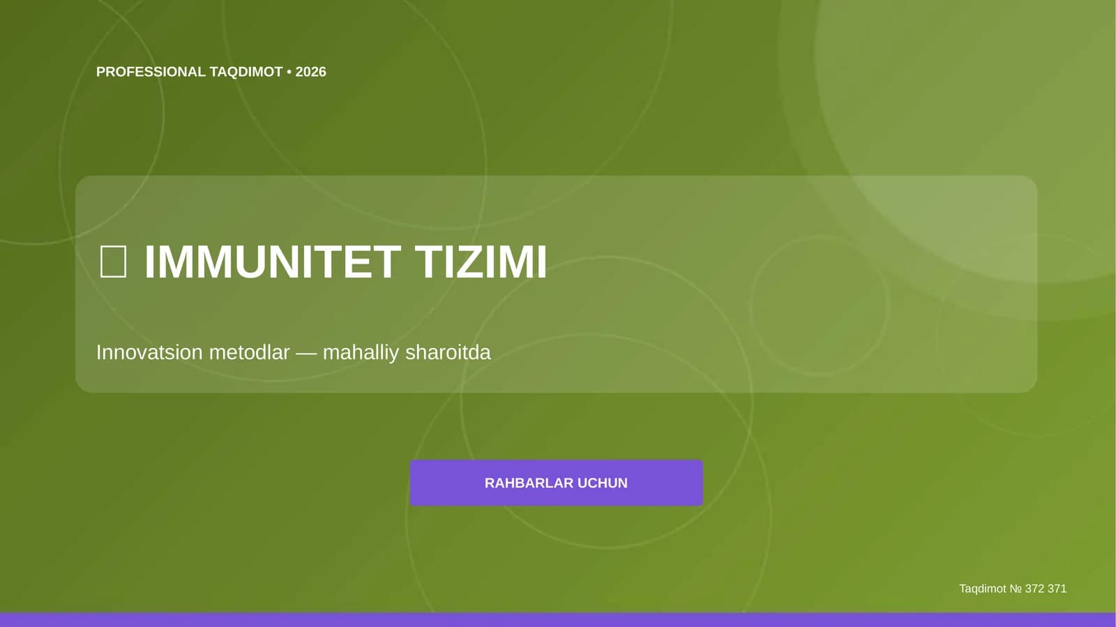 IMMUNITET TIZIMI