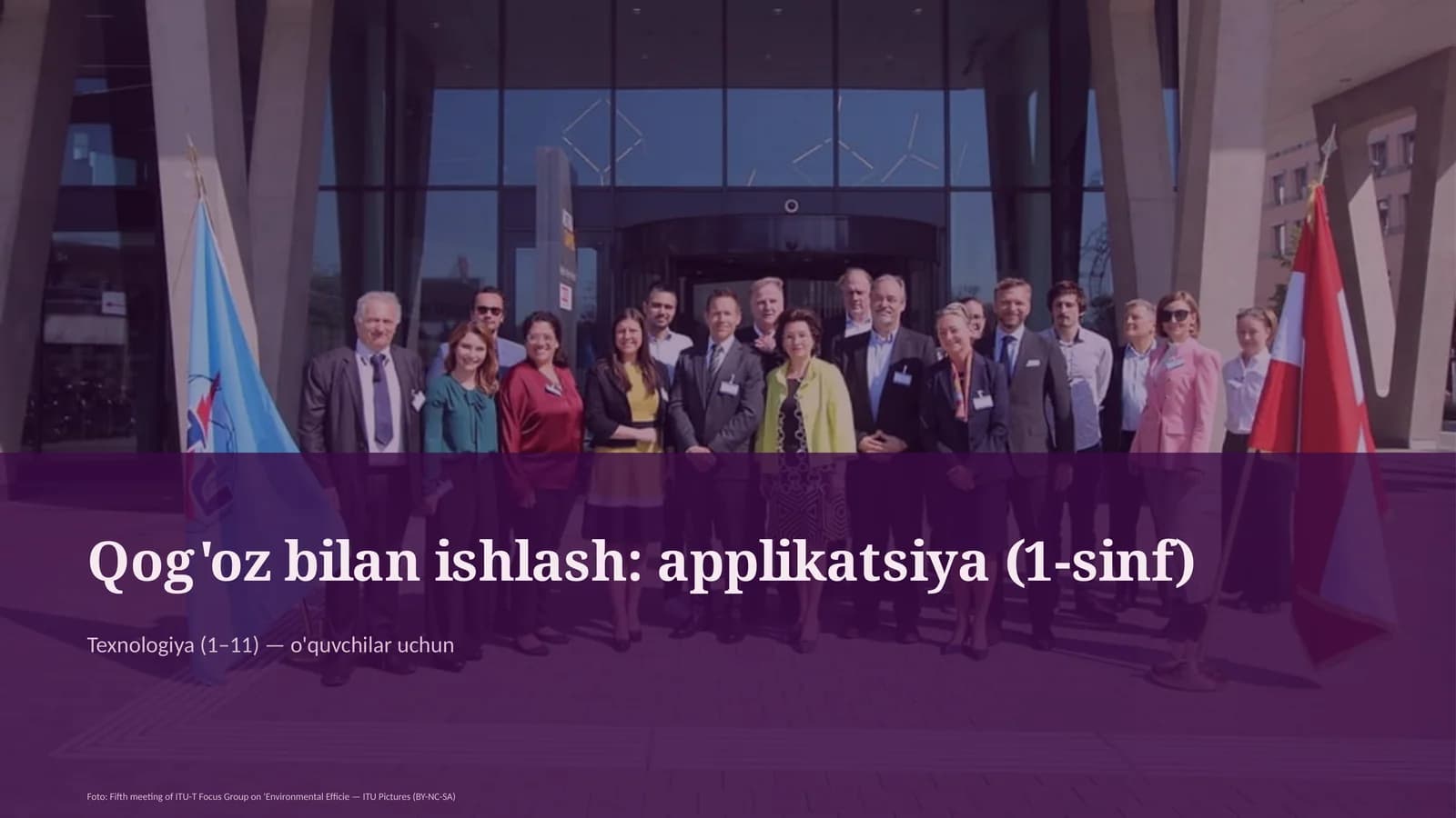 Qog'oz bilan ishlash: applikatsiya (1-sinf)