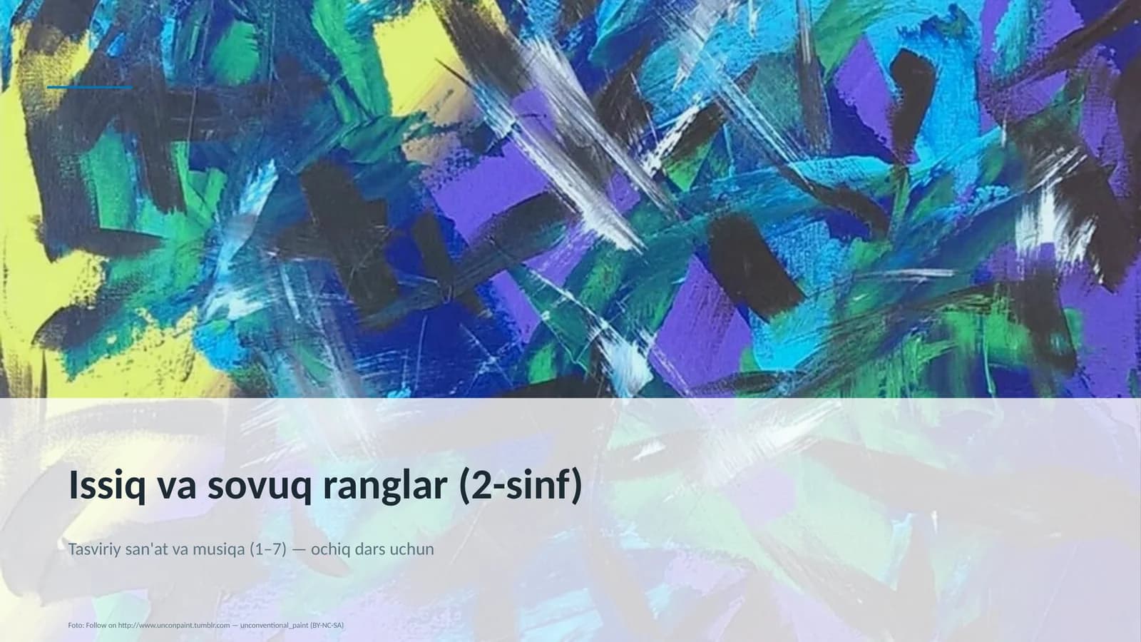 Issiq va sovuq ranglar (2-sinf)