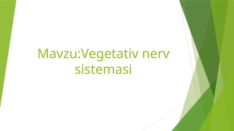 mustaqil ish fiziologiya