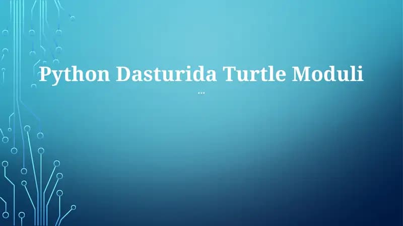 Turtle Moduli