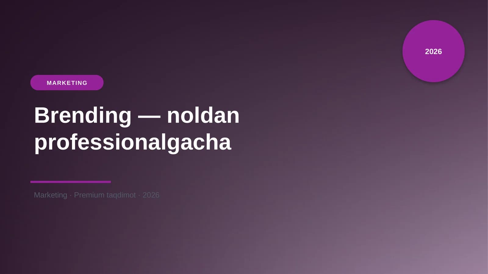 Brending — noldan professionalgacha