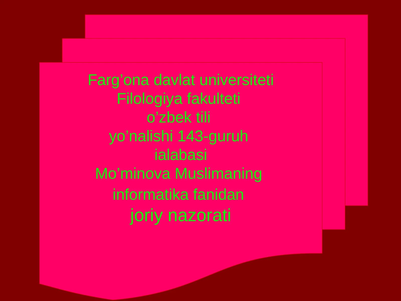 MS PowerPoint dasturi