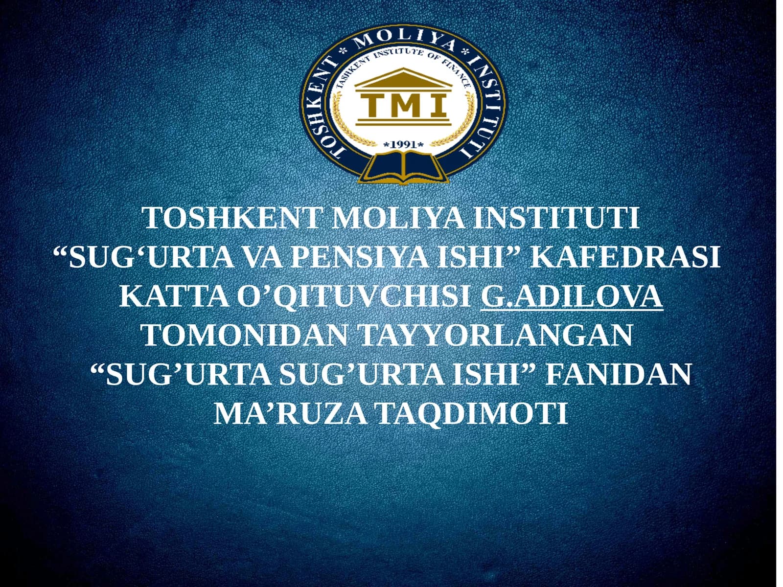 Mulkiy sug’urta