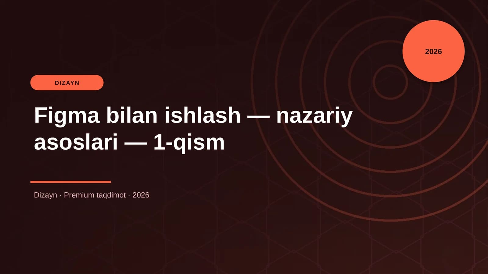Figma bilan ishlash — nazariy asoslari — 1-qism