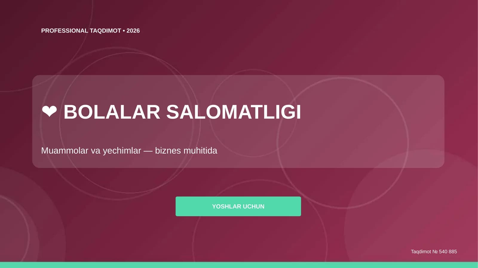 BOLALAR SALOMATLIGI