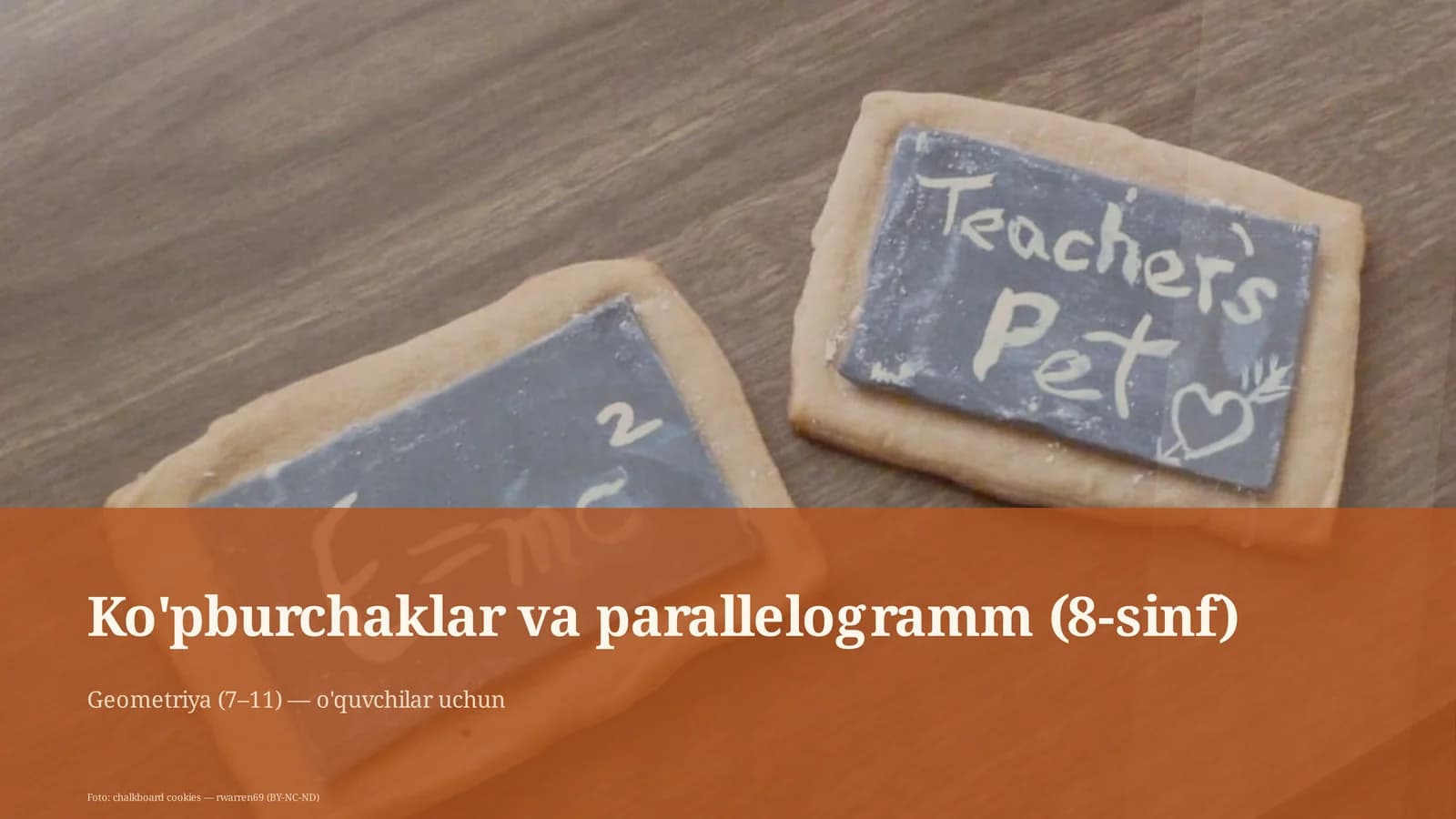 Ko'pburchaklar va parallelogramm (8-sinf)