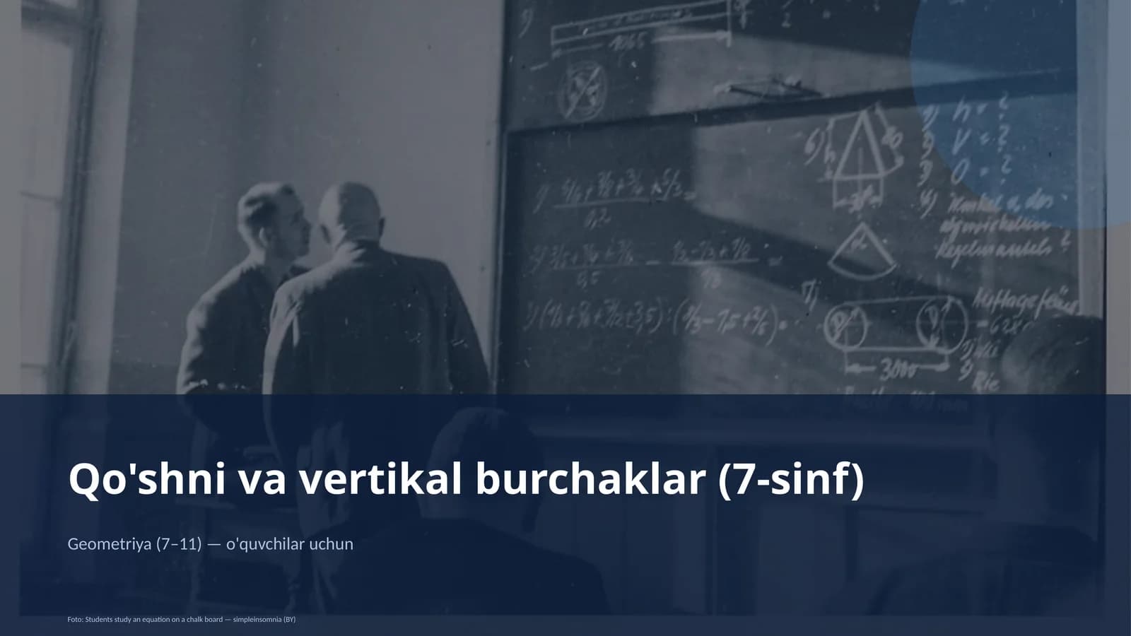Geometriya (7–11) — o'quvchilar uchun