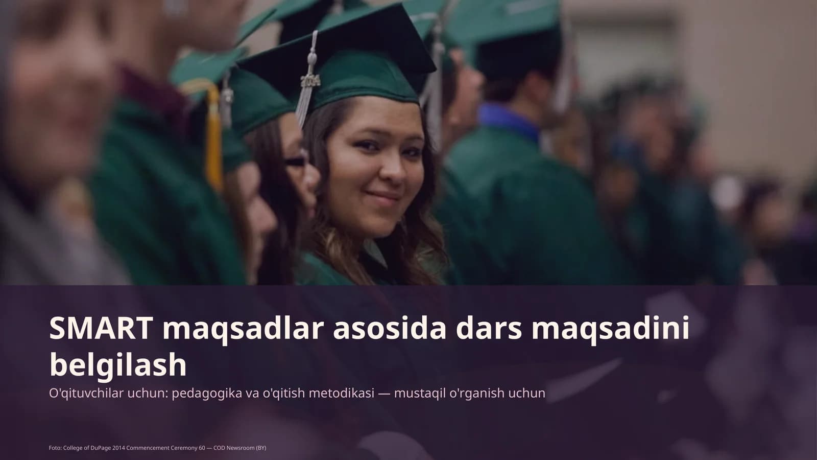 SMART maqsadlar asosida dars maqsadini belgilash