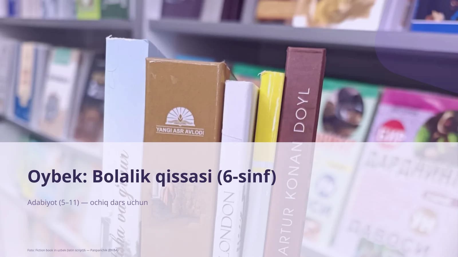 Bolalik qissasi Oybek (6-sinf)