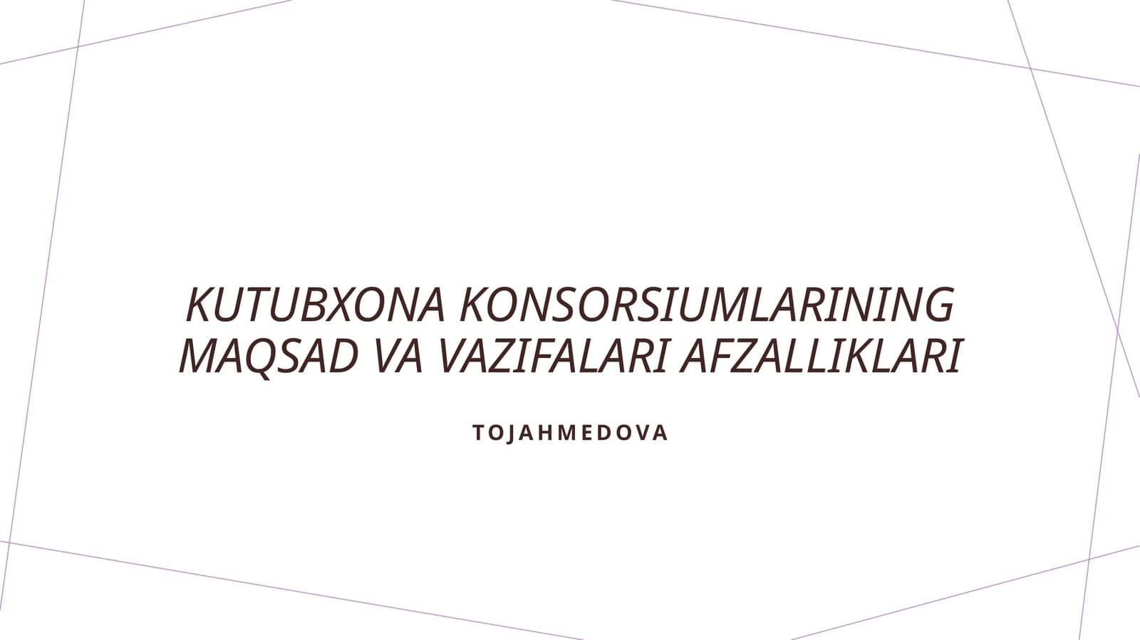 Kutubxona konsorsiumlarining maqsad va vazifalari