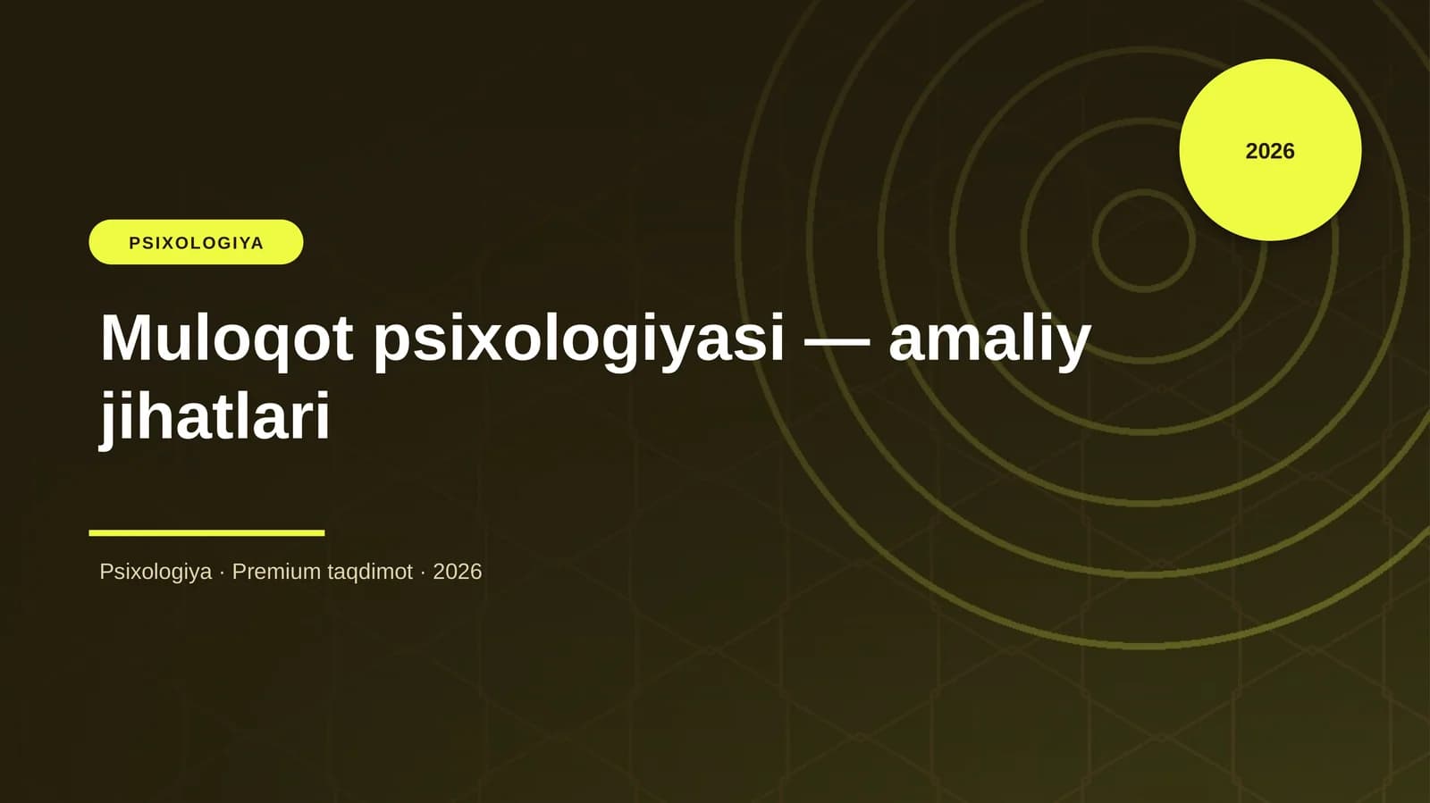 Muloqot psixologiyasi — amaliy jihatlari