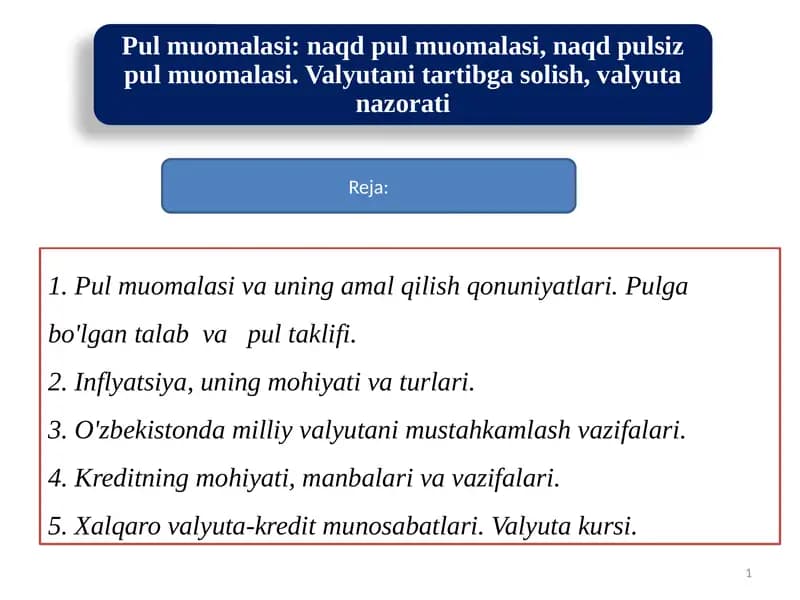 Pul muomalasi