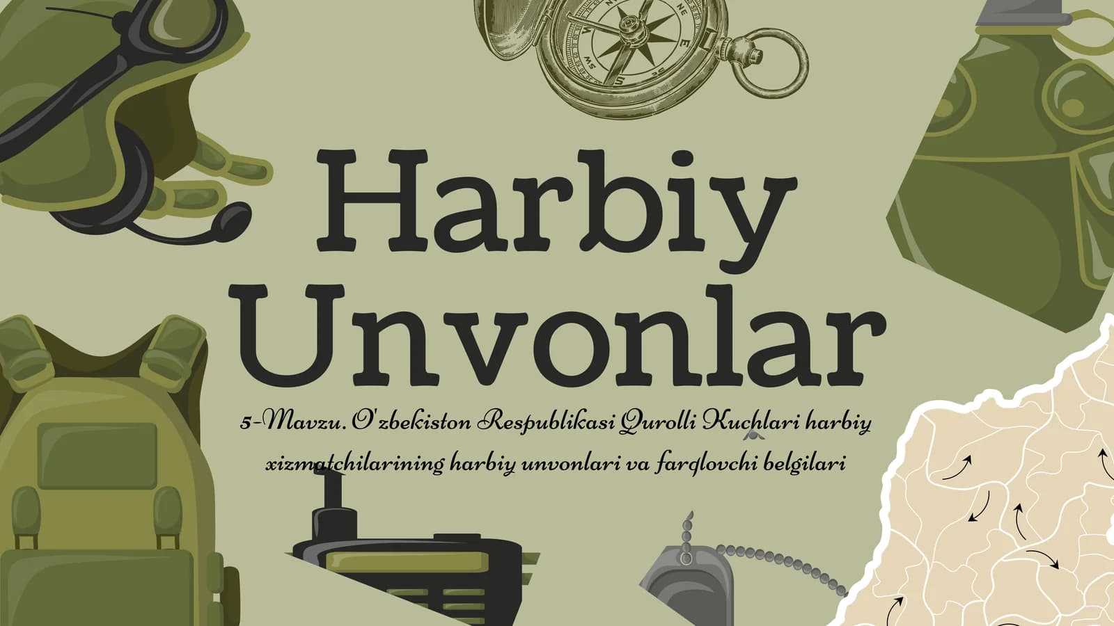 O'zbekiston Respublikasi Qurolli Kuchlari harbiy xizmatchilarining harbiy unvonlari va farqlovchi belgilari