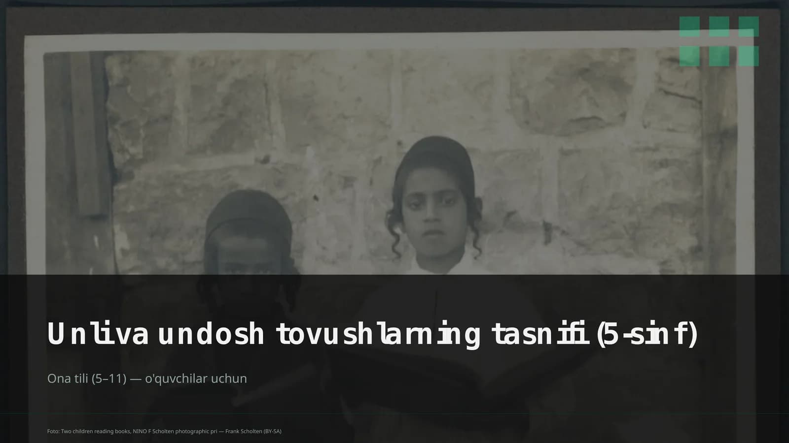 Unli va undosh tovushlarning tasnifi (5-sinf)