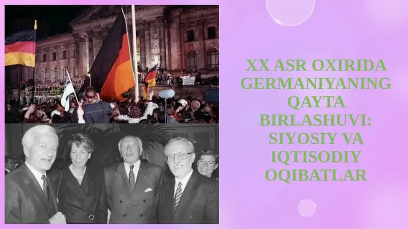 Qayta Birlashuv: Siyosiy va Iqtisodiy Oqibatlar