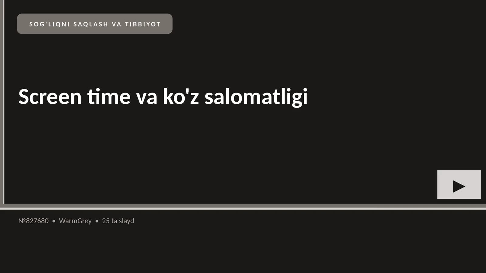 Screen time va ko'z salomatligi