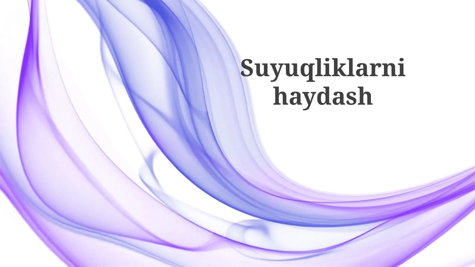 Suyuqliklarni distillash jarayoni