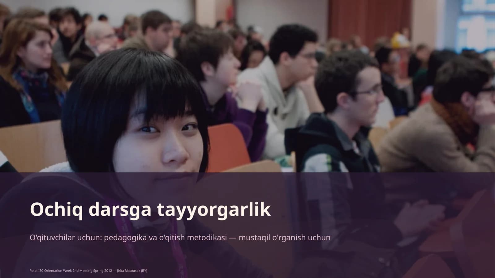 Ochiq darsga tayyorgarlik