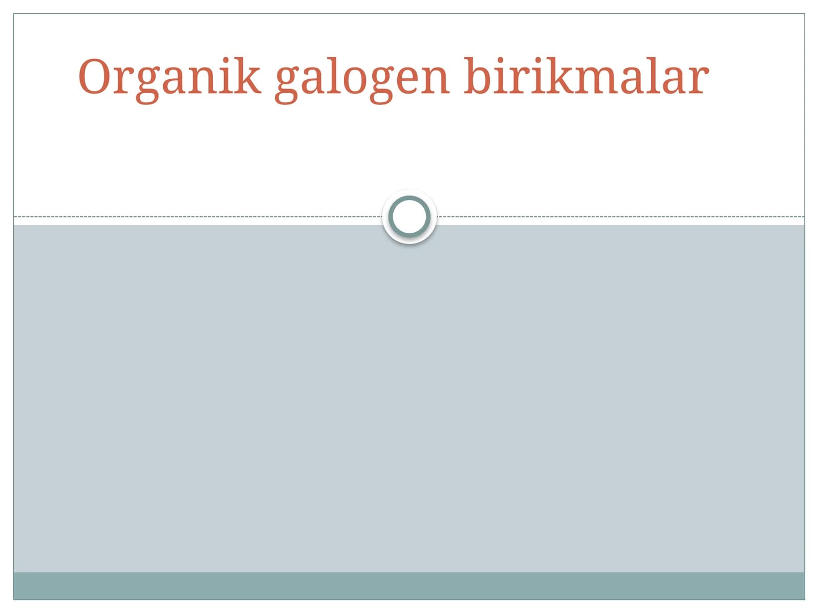 Organik galogen birikmalar