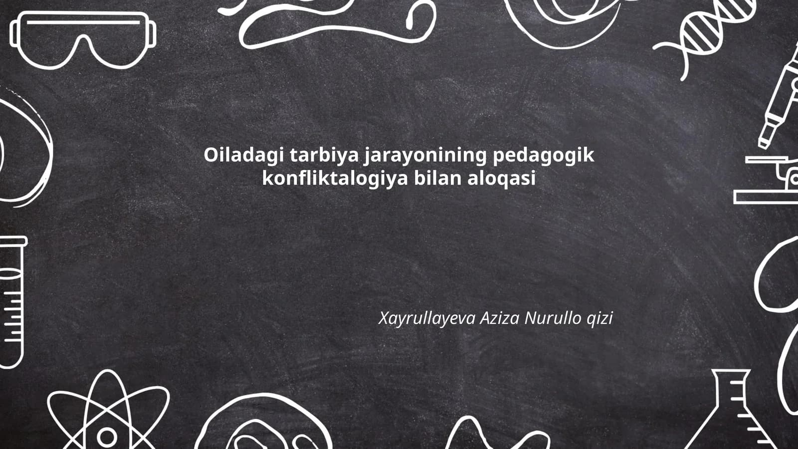 Oiladagi tarbiya jarayonining pedagogik konfliktalogiya bilan aloqasi