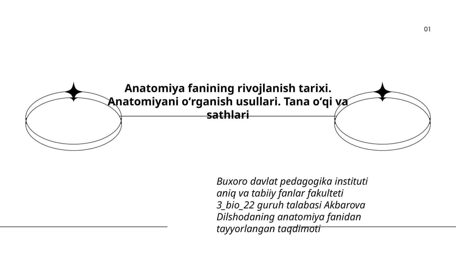 Anatomiya fanining rivojlanish tarixi