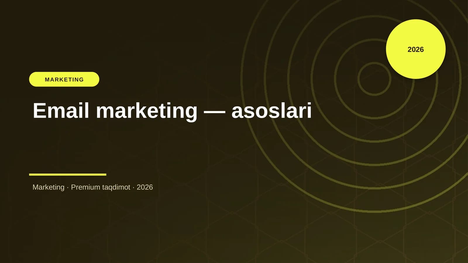Email marketing — asoslari