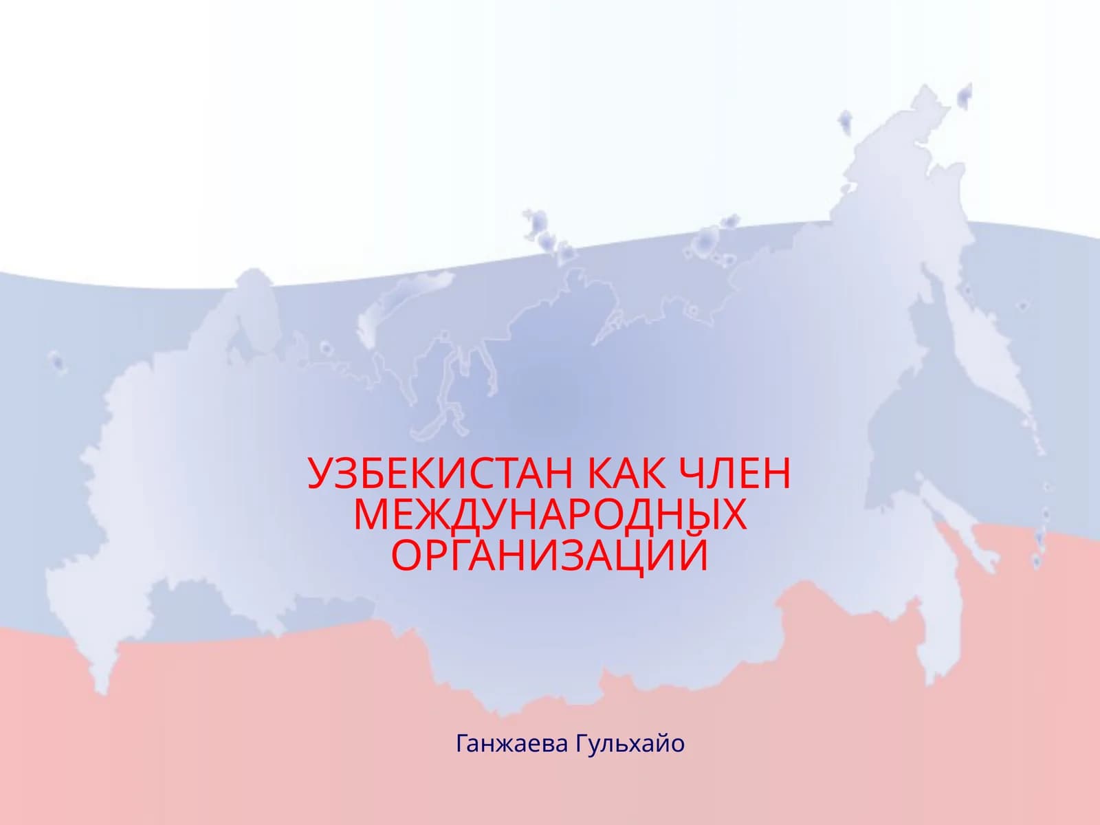 Узбекистан как член международных организаций