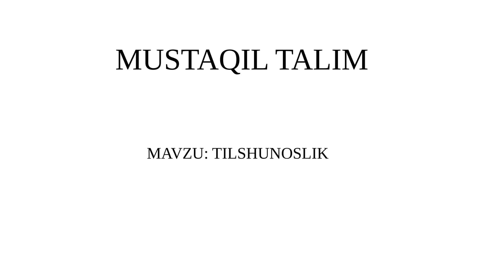 TILSHUNOSLIK