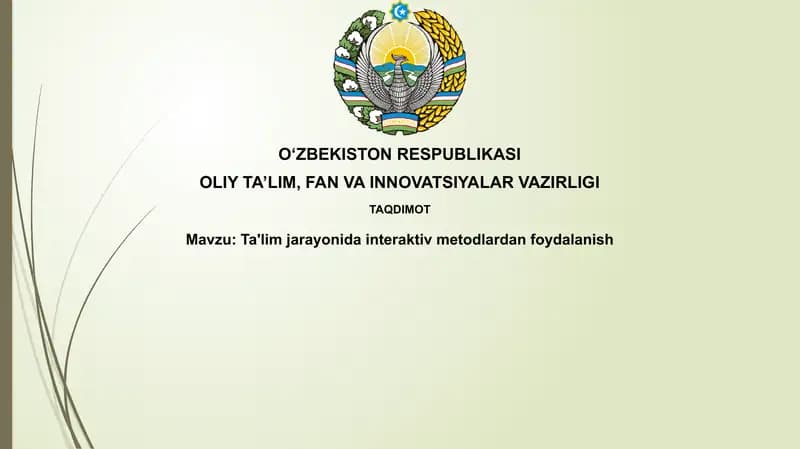 Interaktiv usullar