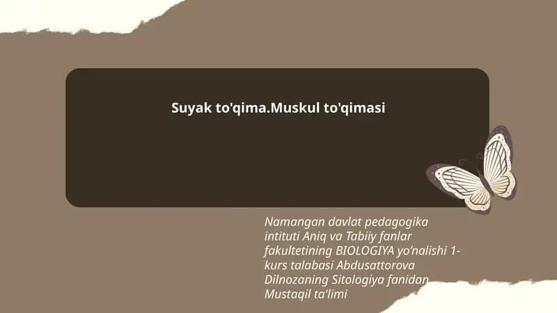 Sitologiya fanidan Mustaqil ta'lim