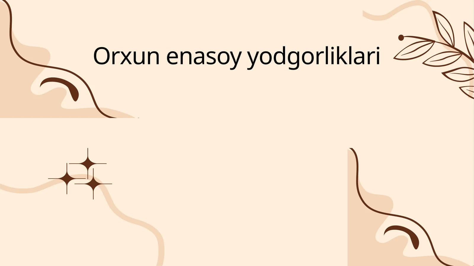 Orxun enasoy yodgorliklari