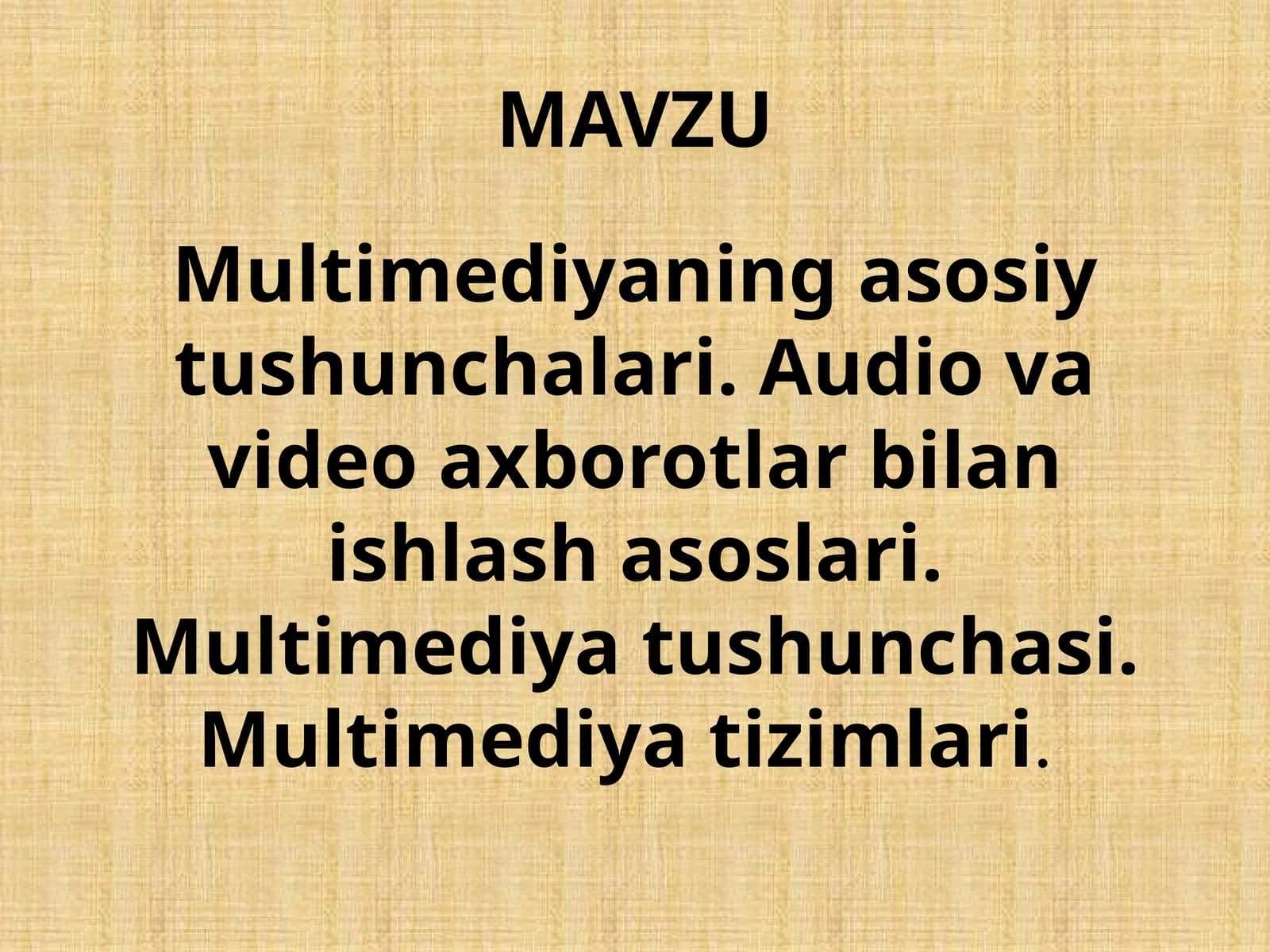 Multimedia protsessorlar