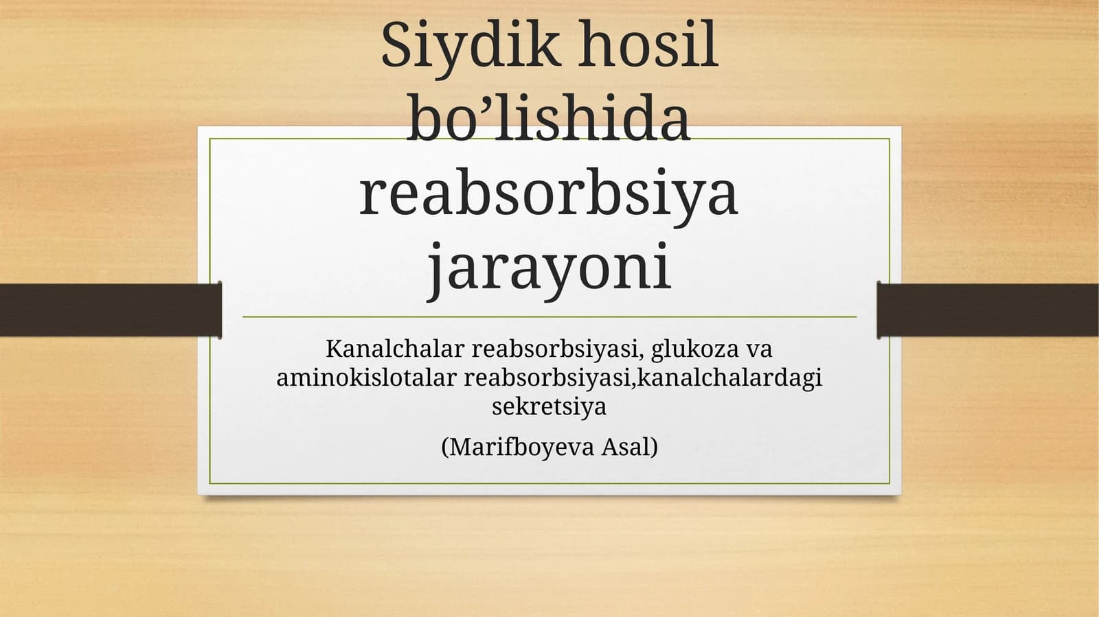 Reabsorbsiya jarayoni