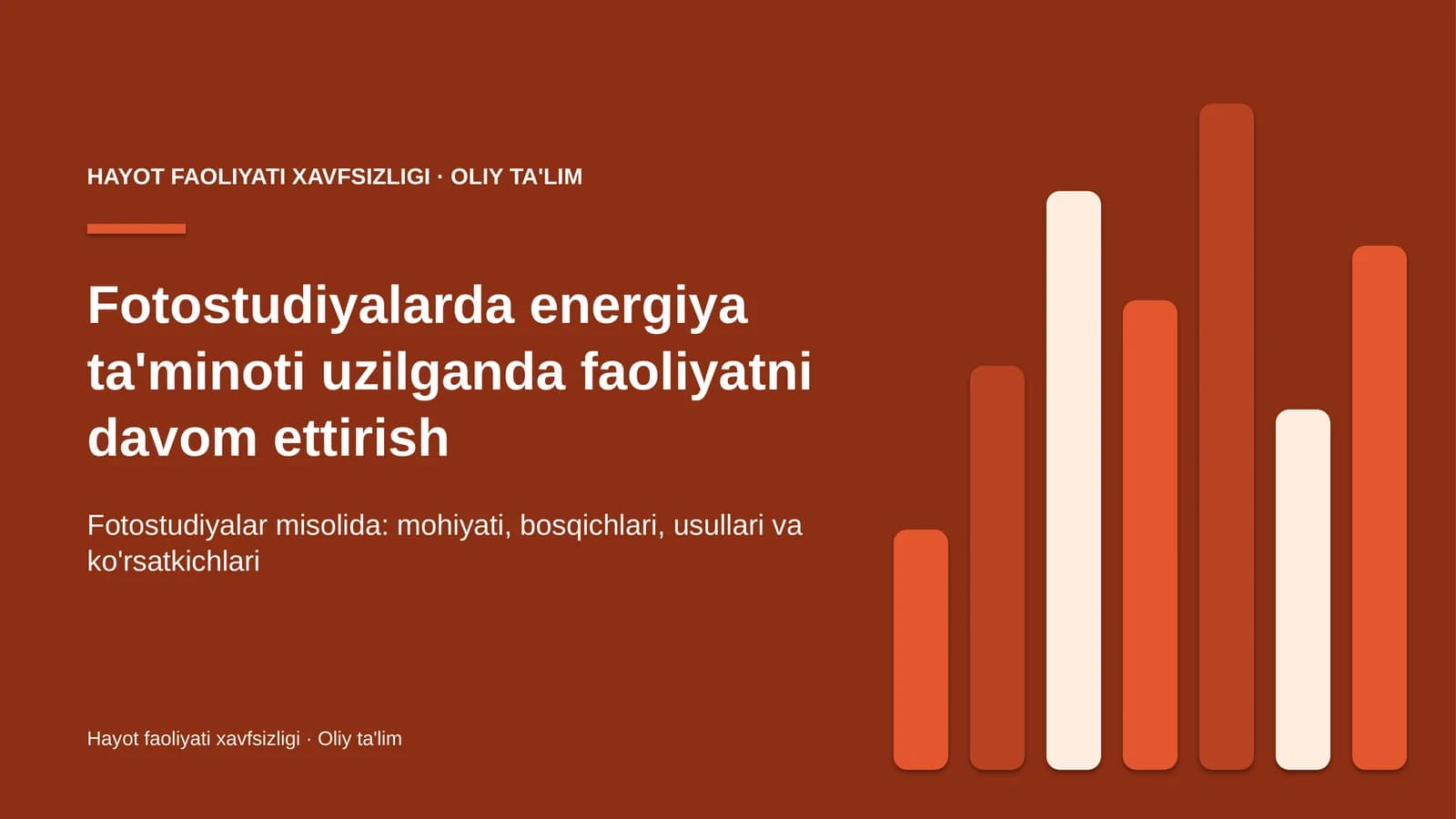 fotostudiyalarda energiya ta'minoti uzilganda faoliyatni davom ettirish 9650