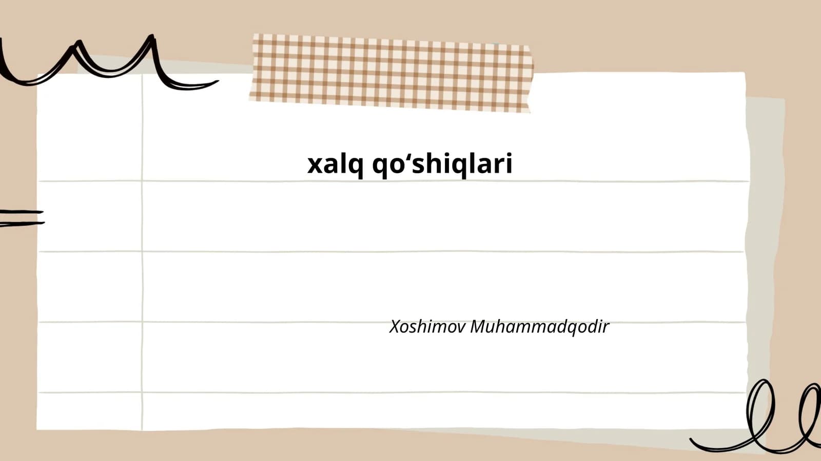 Xalq qo'shiqlari