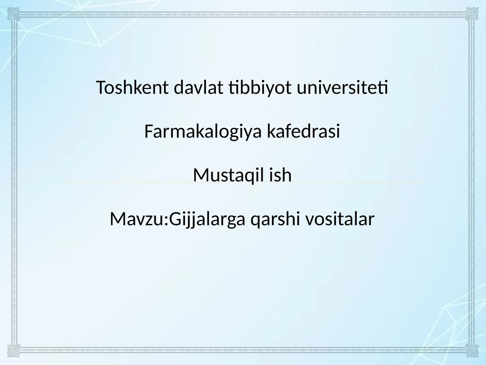 Gijjaga qarshi vositalar