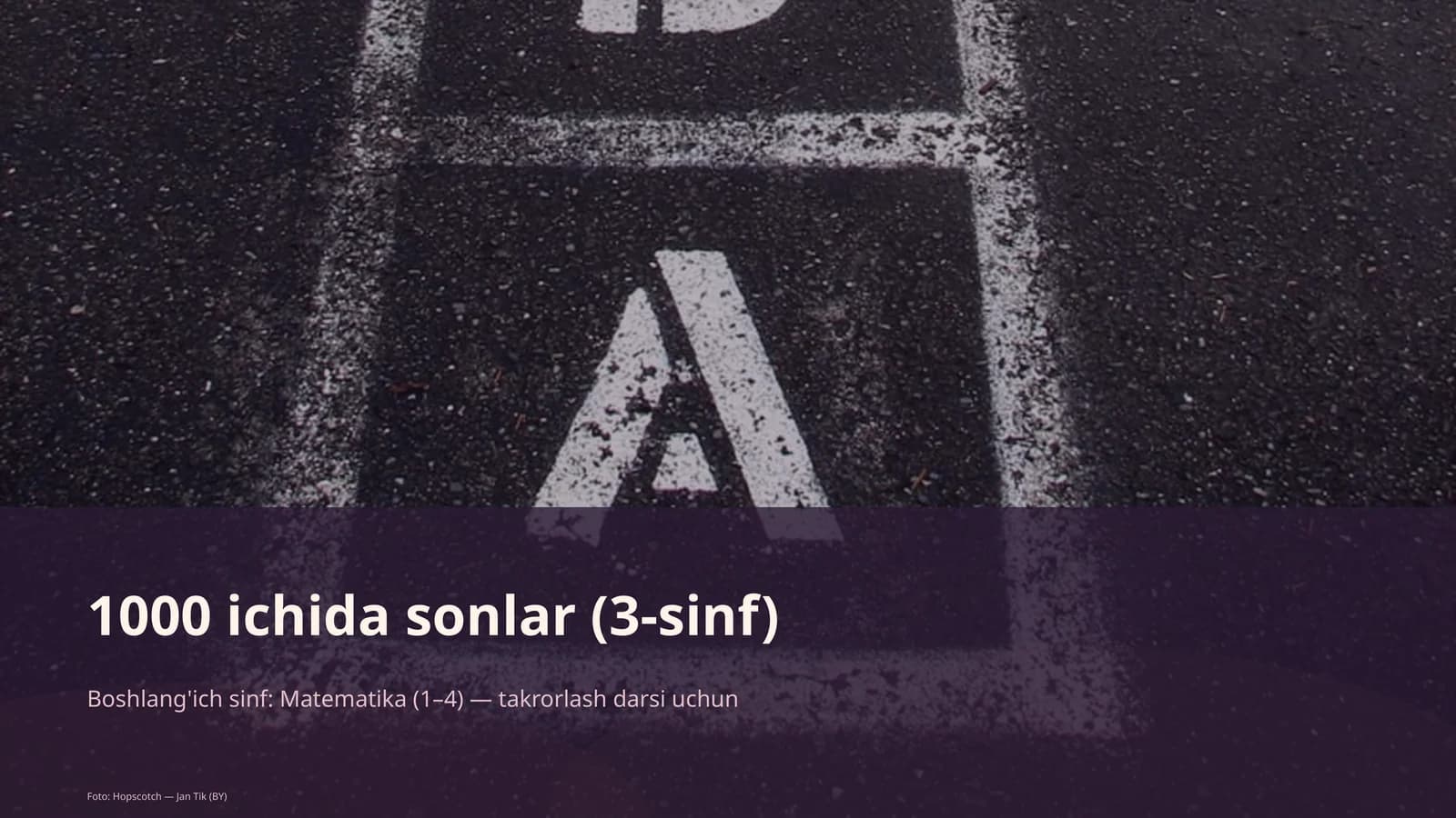 1000 ichida sonlar (3-sinf)