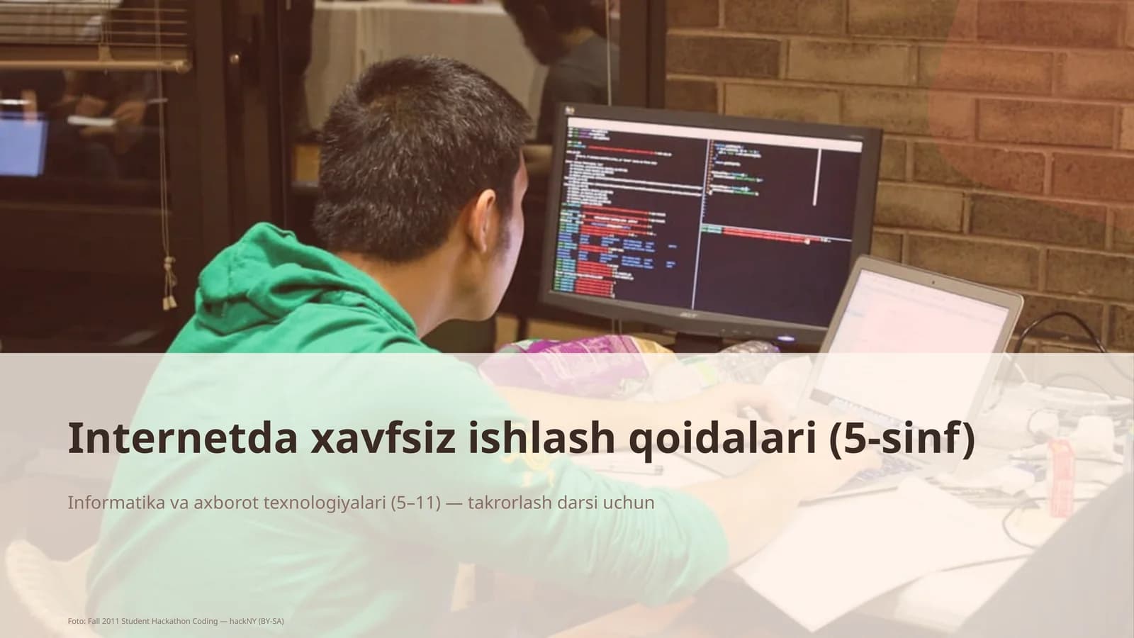 Internetda xavfsiz ishlash qoidalari (5-sinf)